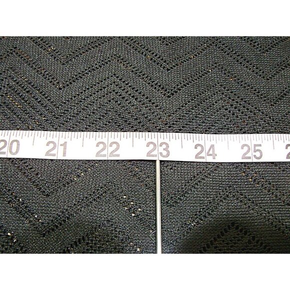 Mario Serrani Italy Womens Swim Suit Cover Up Black Lightweight Eyelet Sz Small - Picture 8 of 12